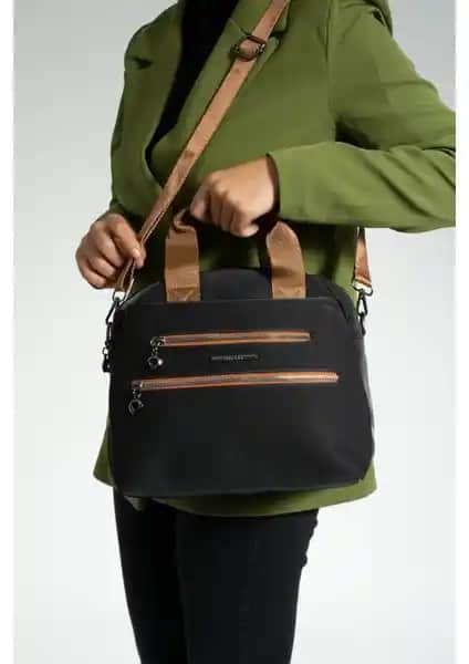 Sanmorris Kadın Çok Gözlü Suni Deri Çanta: Şıklık ve Fonksiyonellik Bir Arada