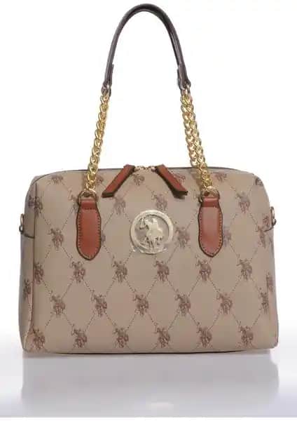 U.S. Polo Assn. Koyu Bej Kadın Omuz Çantası: Şık ve Fonksiyonel Günlük Aksesuar