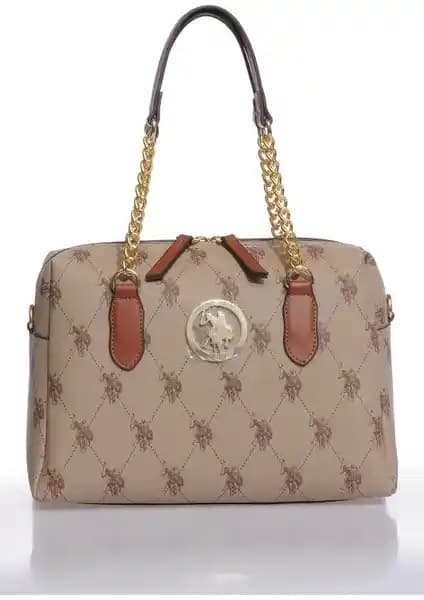 U.S. Polo Assn. Koyu Bej Kadın Omuz Çantası: Şık ve Fonksiyonel Günlük Aksesuar