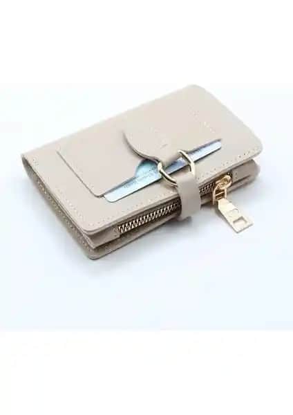 Womancraft Kadın Bej Deri Cüzdanı: Şıklık ve Kullanışlılık Bir Arada