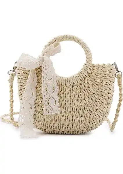 Yongtai Souuhkt Kadın Hasır Omuz Çantası: Şık ve Fonksiyonel Tasarım Özellikleri