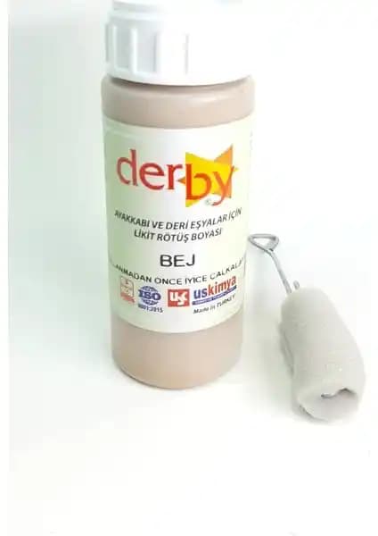 Derby Bej Deri Eşya, Ayakkabı ve Direksiyon Rutuş Boyası ile Estetik Yenileme