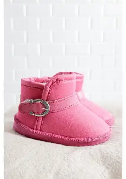 Gezer TRC22-3004 Fuşya Kürklü Çocuk Ev İçi Panduf Botu Konfor ve Sıcaklık Sağlar