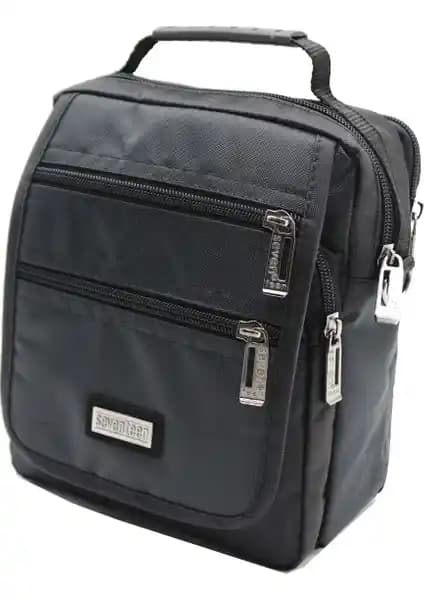 Seventeen 2249 Siyah Çok Gözlü Erkek El ve Omuz Askılı Çanta - Fonksiyonel ve Şık