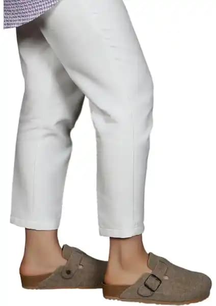 Yıldız Shoes Hogus İthal Unisex Kışlık Keçeli Günlük Sabo Ev Terliği Konfor ve Sıcaklık Sağlar