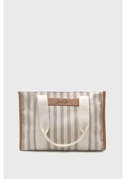 Lunablu Kadın Vizondan Çizgili ve Mini Kanvas Tote Çantalarının Karşılaştırması