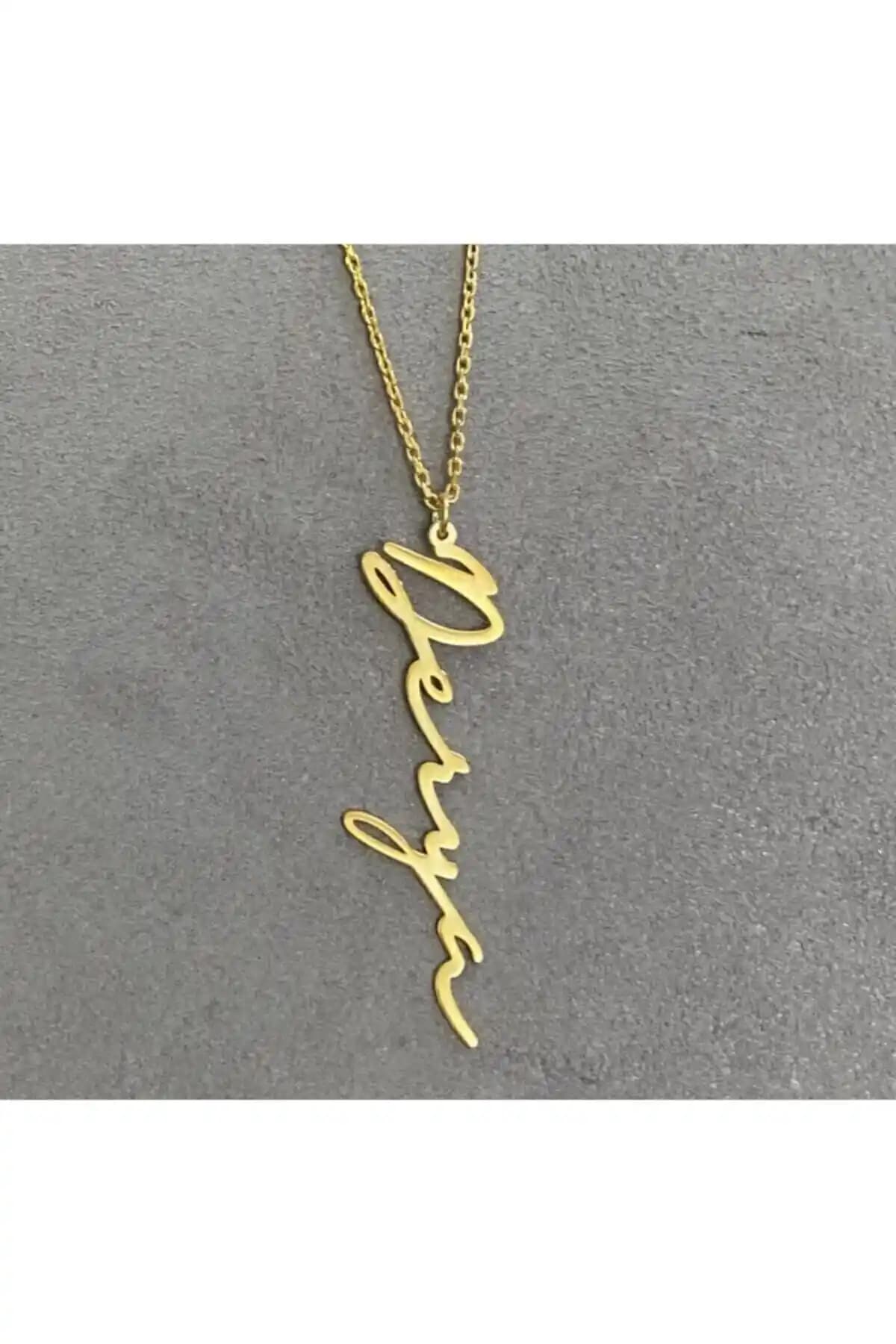 925 Ayar Gümüş El Yazısı ve Dikey Trend Kolye Karşılaştırması