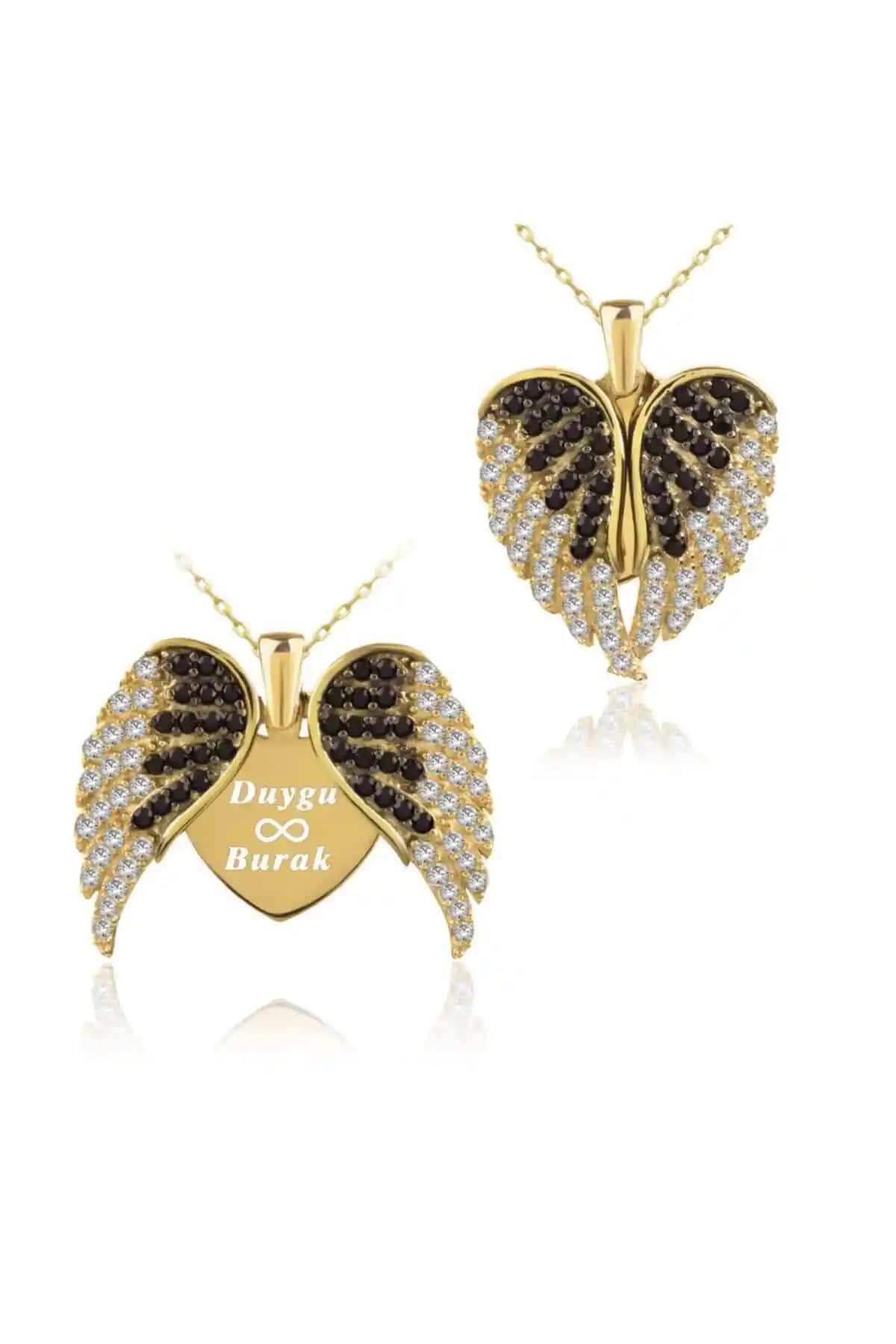 Indigo Takı Aşkın Kanatları ve Nazarlı İki İsimli Gümüş Kolye Karşılaştırması