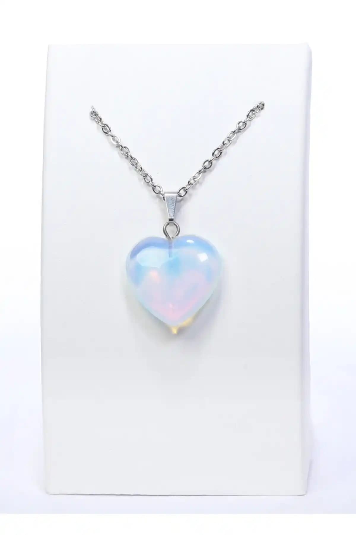 MERCOS Ay Taşı ve Mıçı Kalp Kesim Doğal Taş Kolye Karşılaştırması