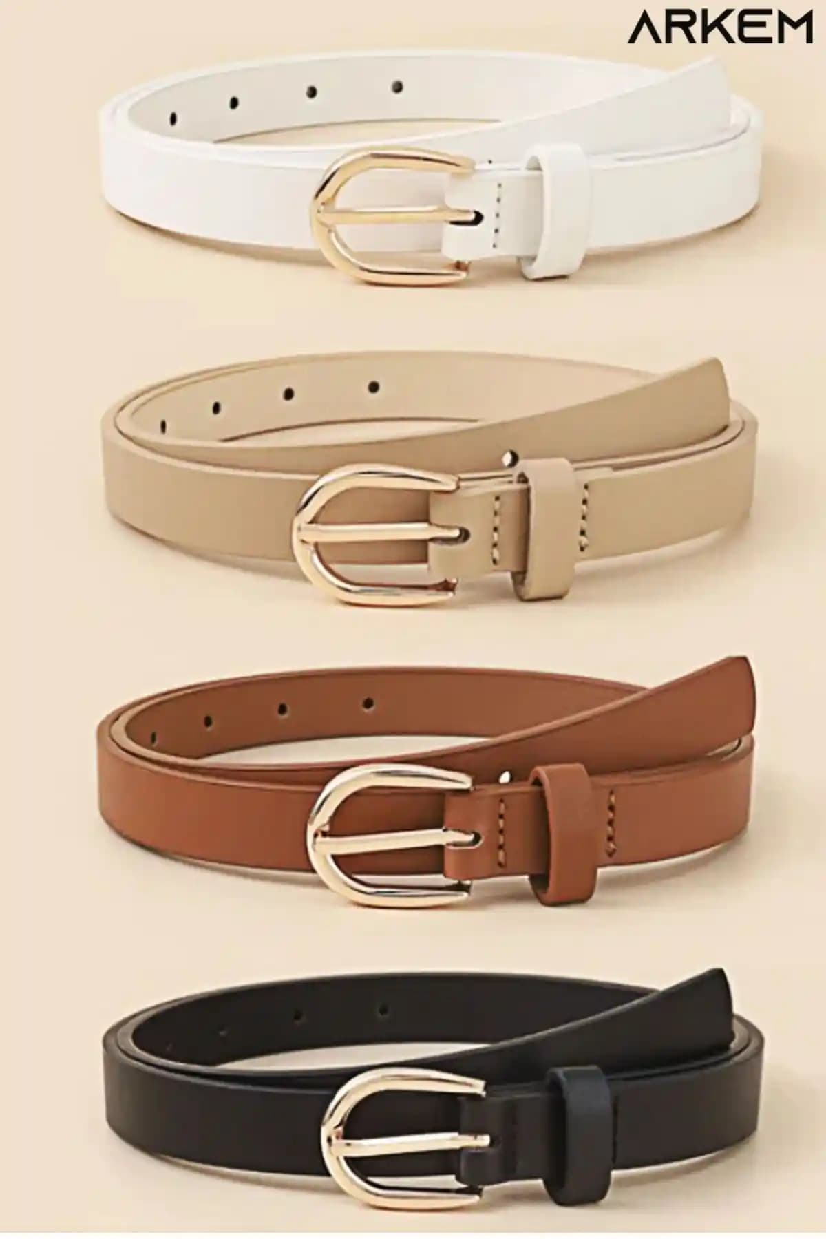 Arkem Kemer Best Serisi ve coaksco Basic Kare Ekru Kemer Karşılaştırması