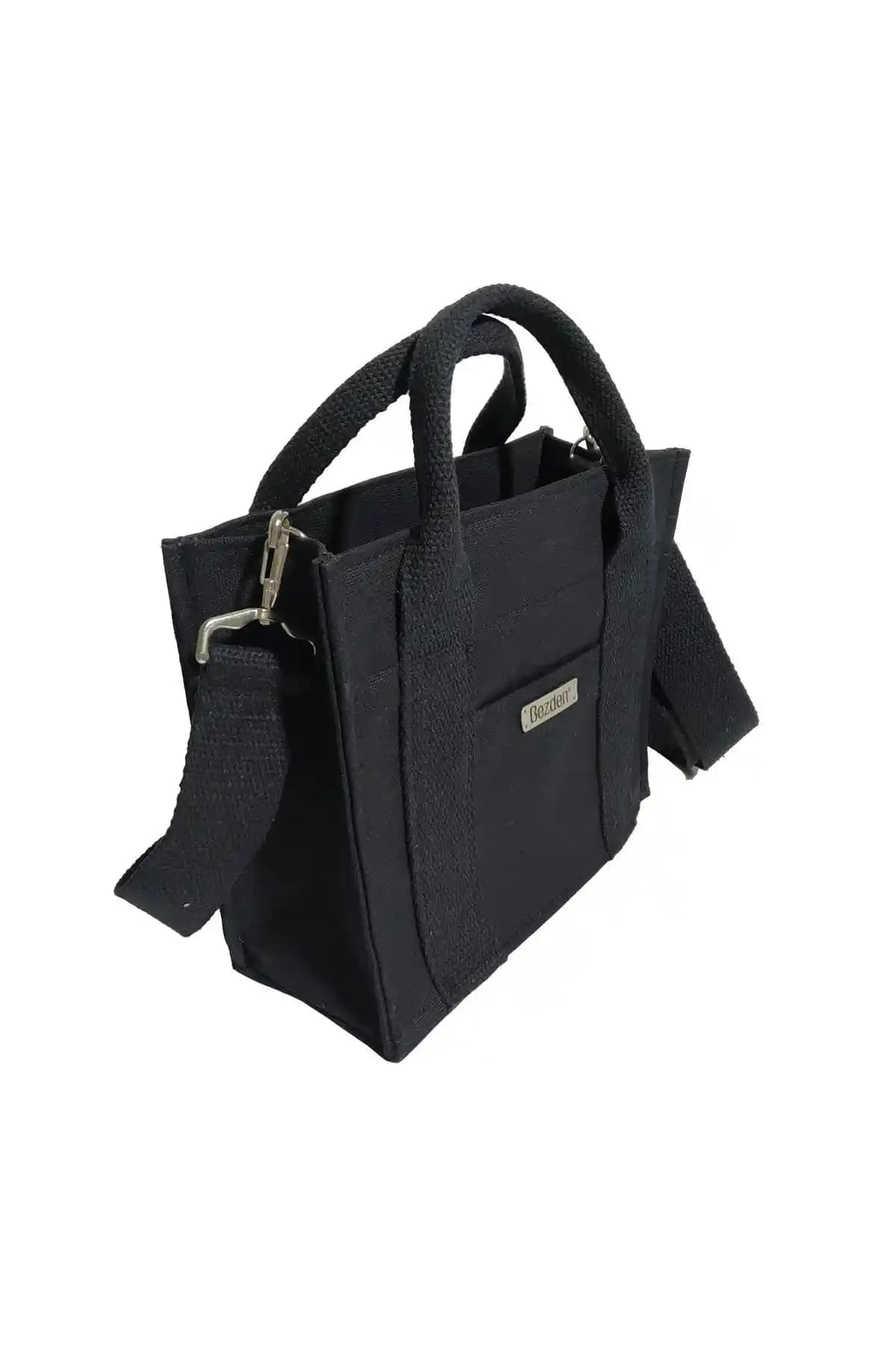 Bezden Siyah Kanvas Mini Tote ve VAGO COLLECTION College Style Tote Çanta Karşılaştırması