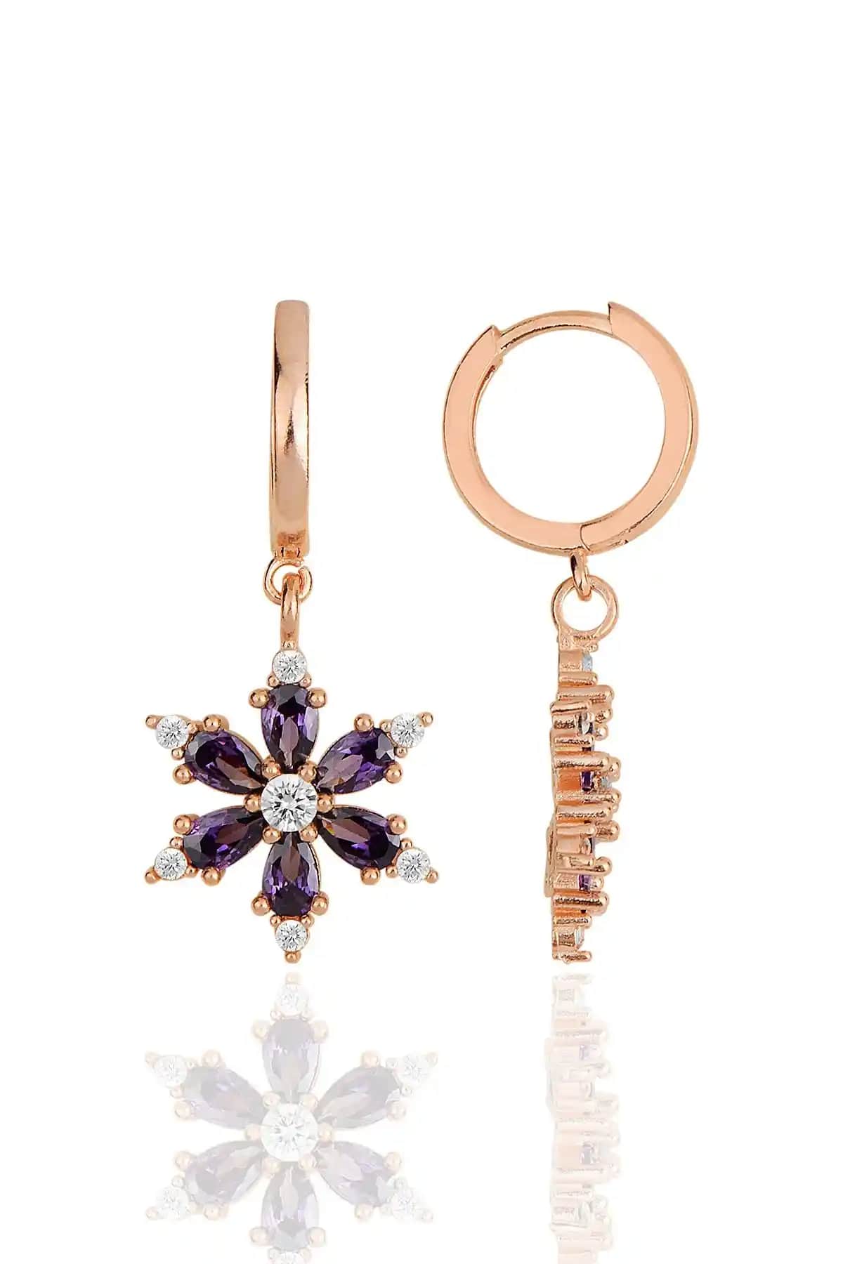 Bilsen Store ve Lucente Jewellery Mor Ametist Lotus Çiçeği Küpe Karşılaştırması