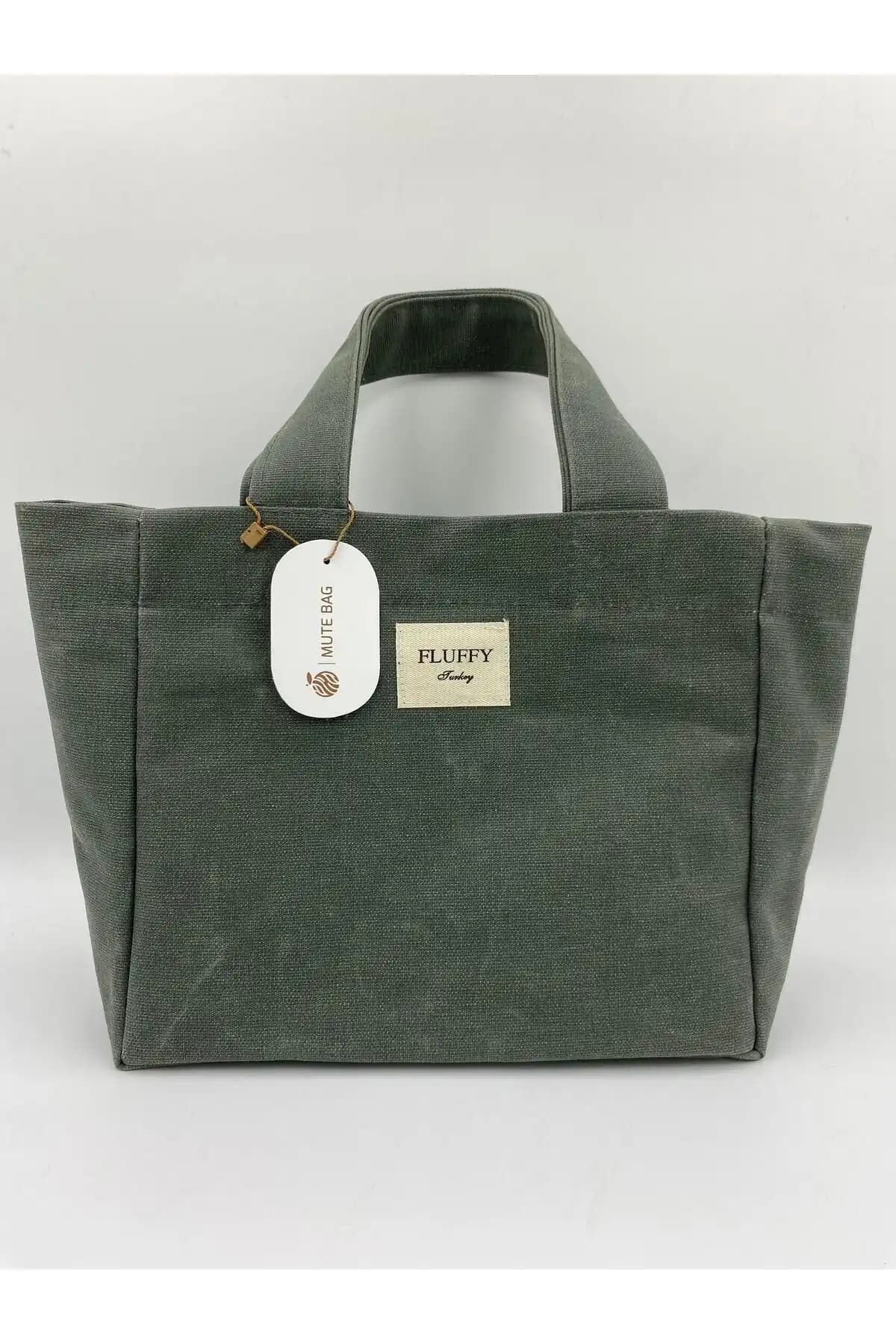 Fluffy Matcha Latte ve Fluffy Seaweed Mumlu Kanvas Çantaların Karşılaştırması 2