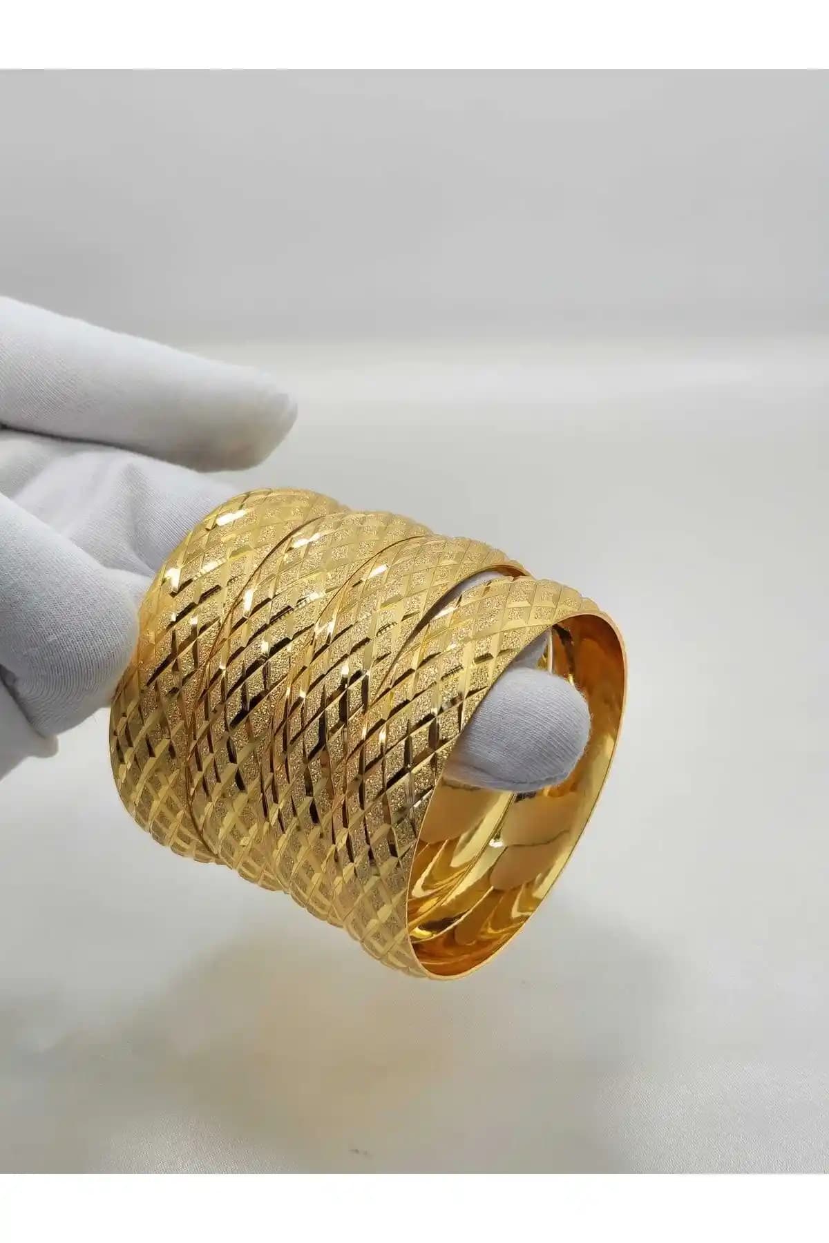 Garanti Gold ve Yılz Gold 22 Ayar Altın Kaplama Baklava Desen Bilezik Karşılaştırması