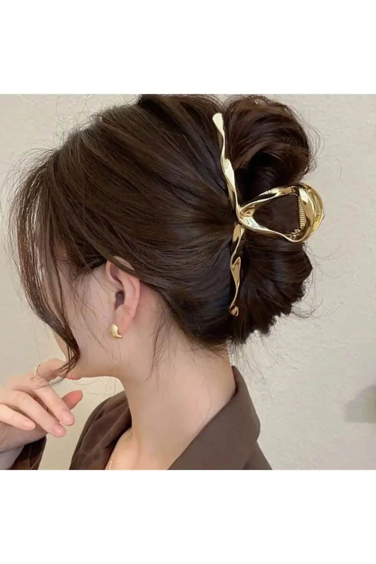 GÜLPEŞE Kadın Altın Metal ve Peluş Mandal Toka Karşılaştırması