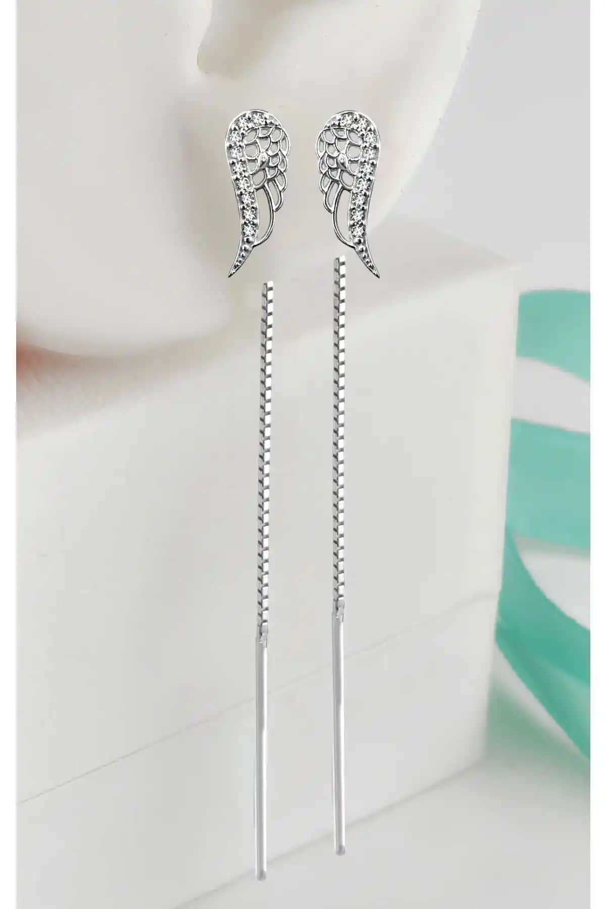 Jelux Silver Gümüş Melek Kanadı ve Kelebek Model Küpe Karşılaştırması