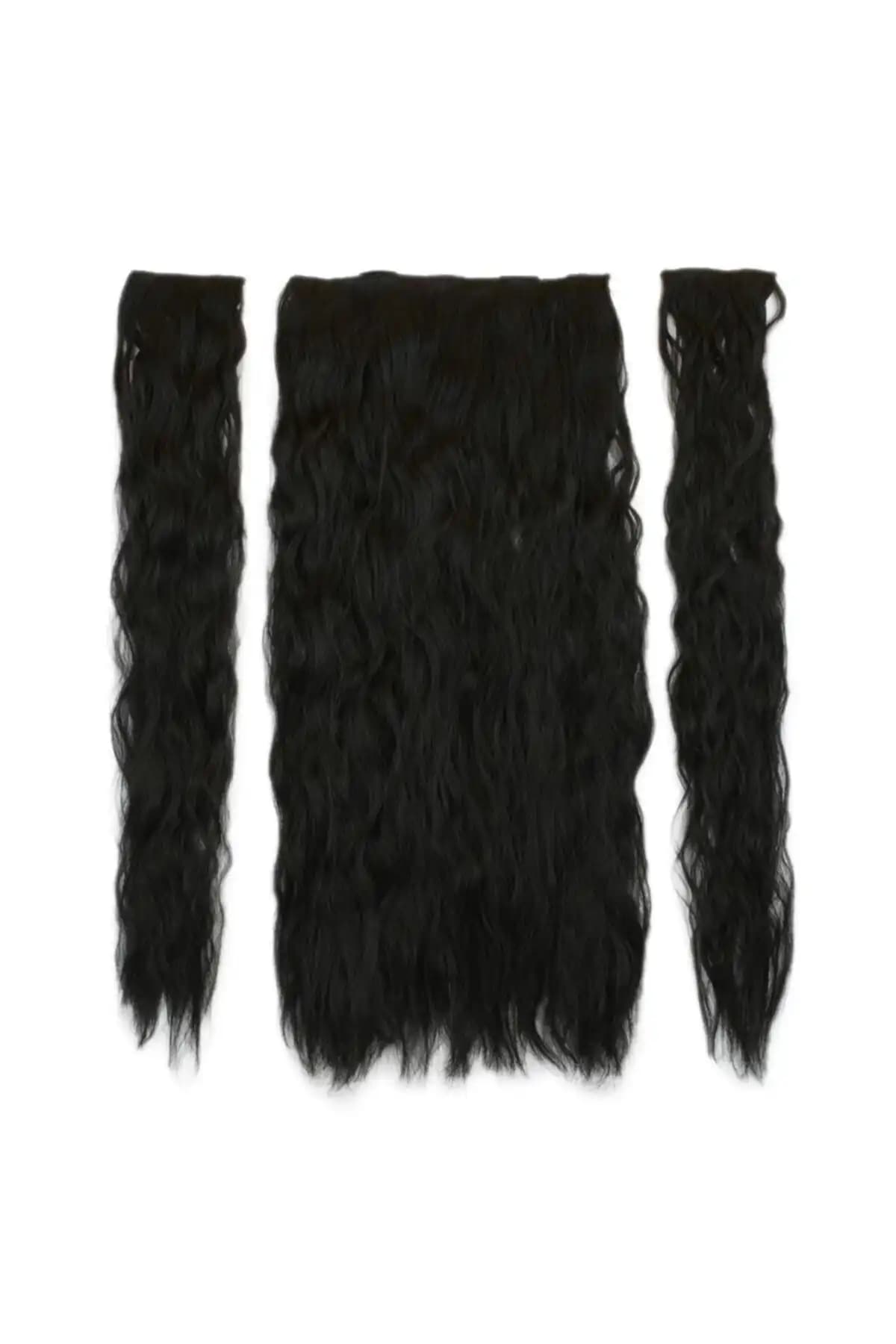 Marpessa ve Peruk Market Siyah Fiber Sentetik Kabarık Dalgalı Yarım Ay Ürünleri Karşılaştırması 2