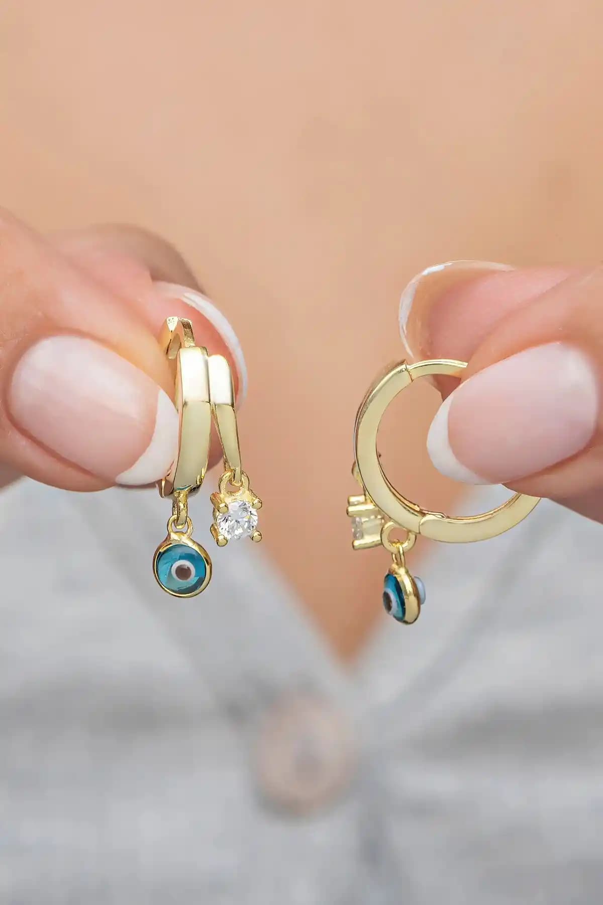 NEREZE 925 Ayar Güçlü Gold ve Rose Nazar Göz Küpe Karşılaştırması ve Seçim Rehberi