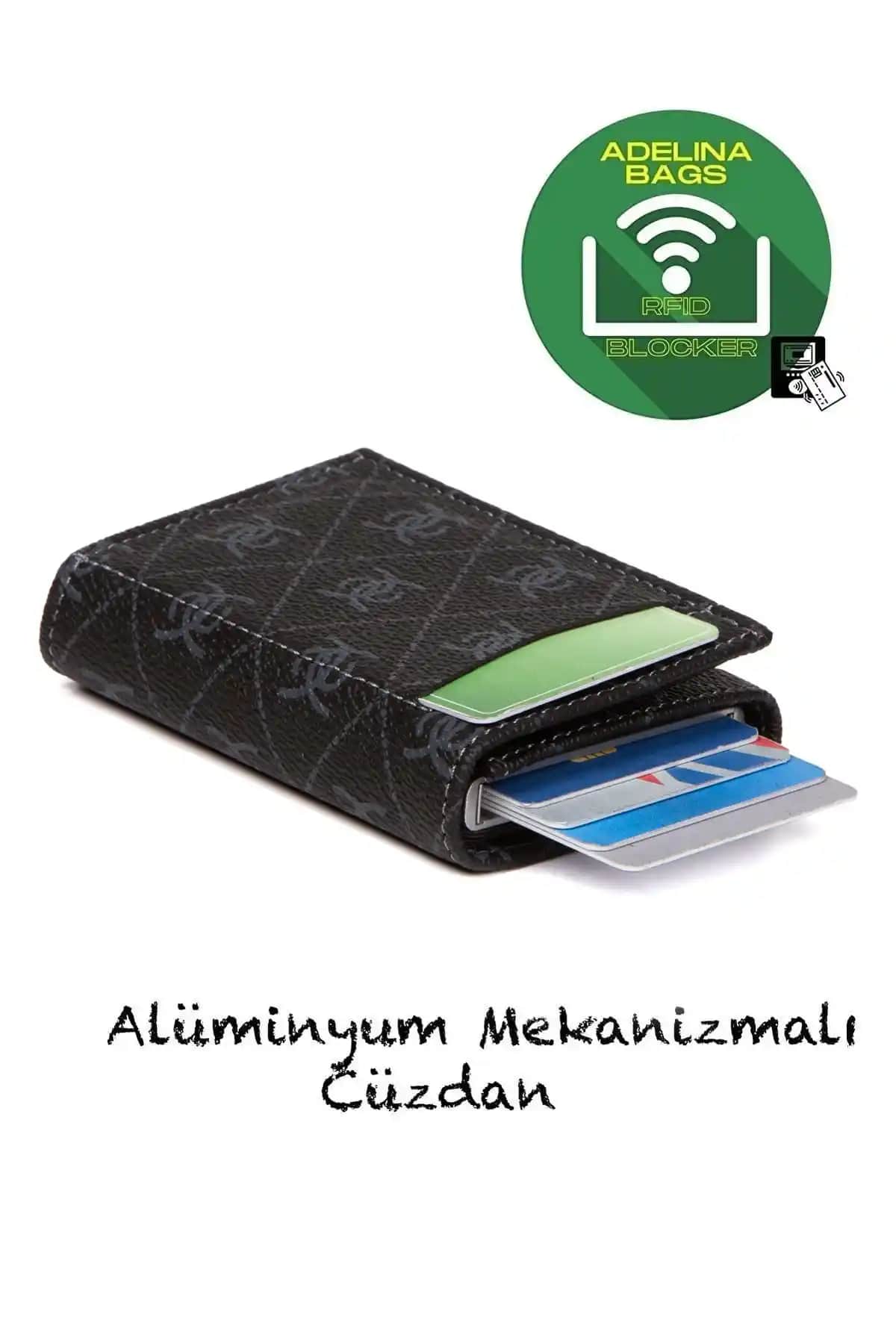 Newish Adelina Siyah ve Haki Crazy Deri Kartlık Cüzdan Karşılaştırması