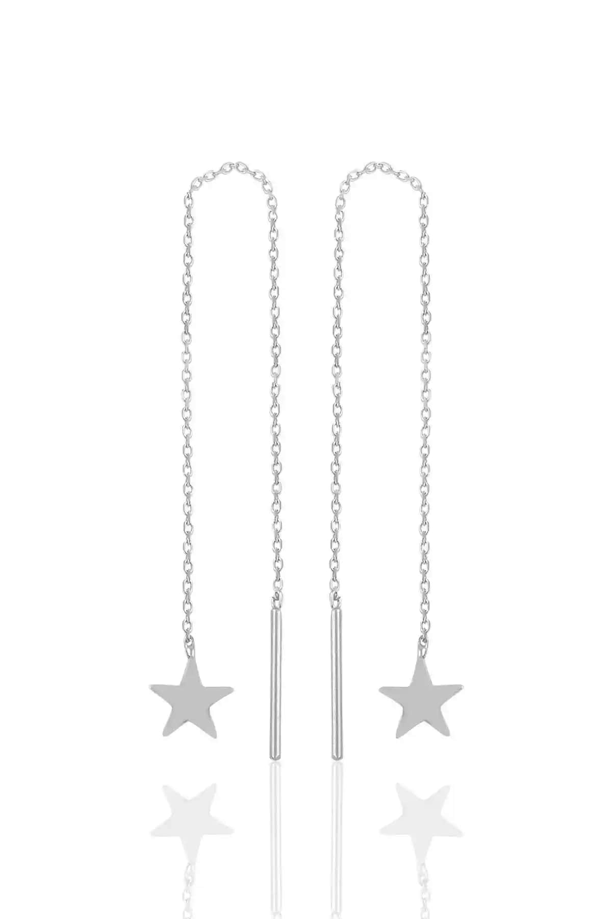 Söğütlü Silver Gümüş Rodyumlu Yıldız ve Rose Toplu Küpe Karşılaştırması