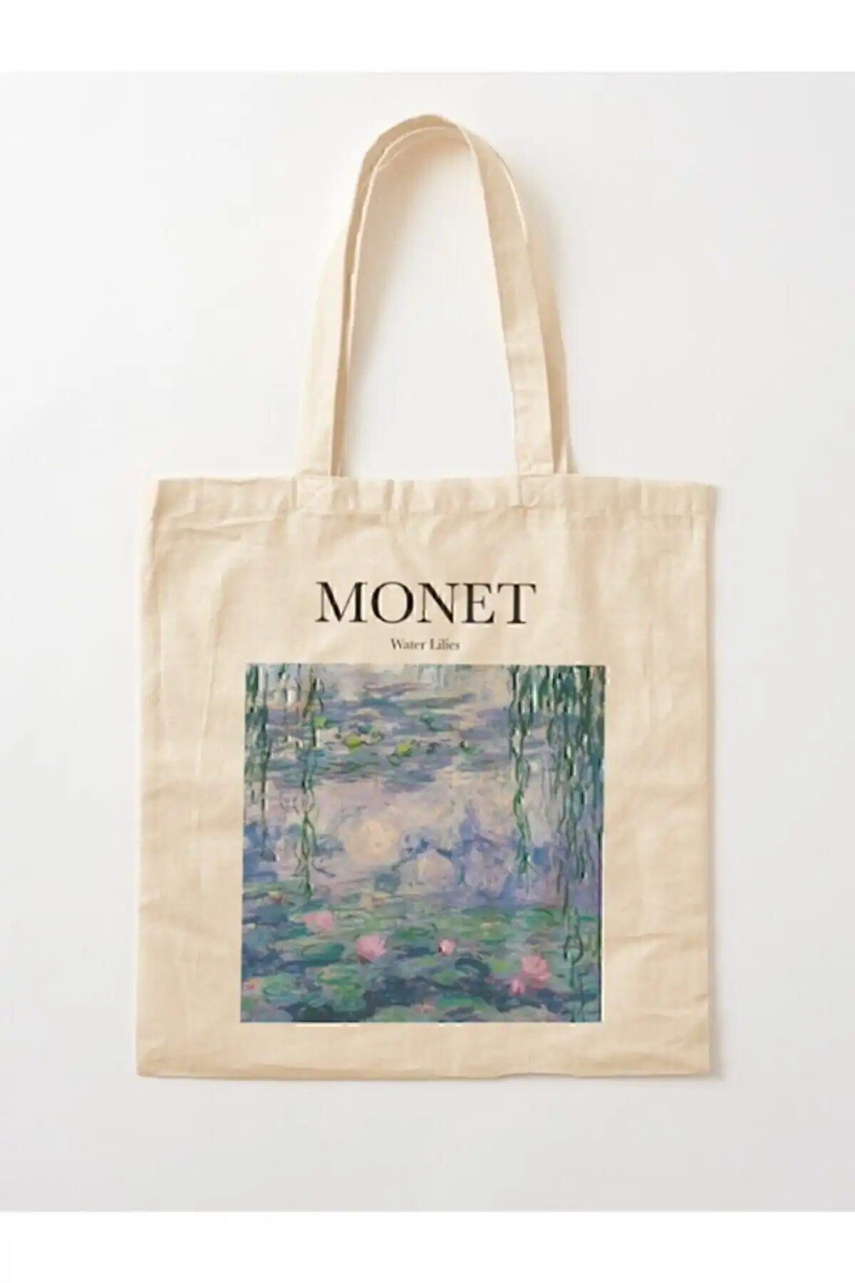 LimonMonet Zambaklar Baskılı Ham Bez Çantası: Şıklık ve Kullanım