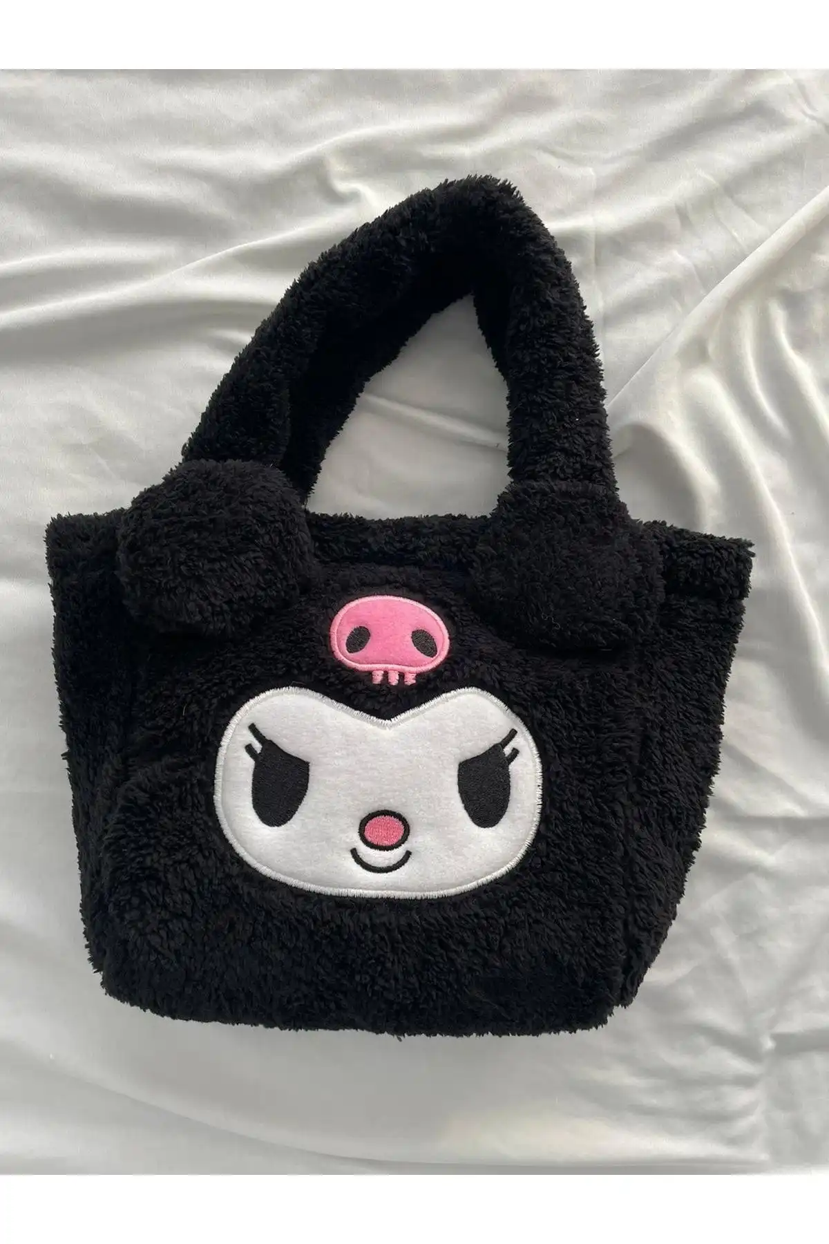 Planet Butik Kuromi Kawaii Peluş El Çantası ile Tarzınızı Yansıtın