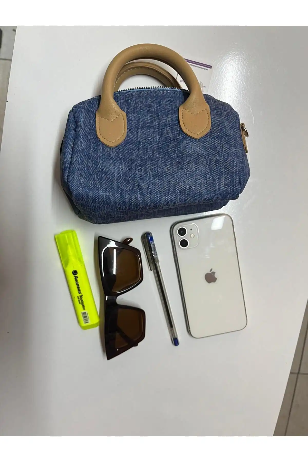 Unique Crane Bags Kot Kadın El, Omuz ve Postacı Mini Çantası
