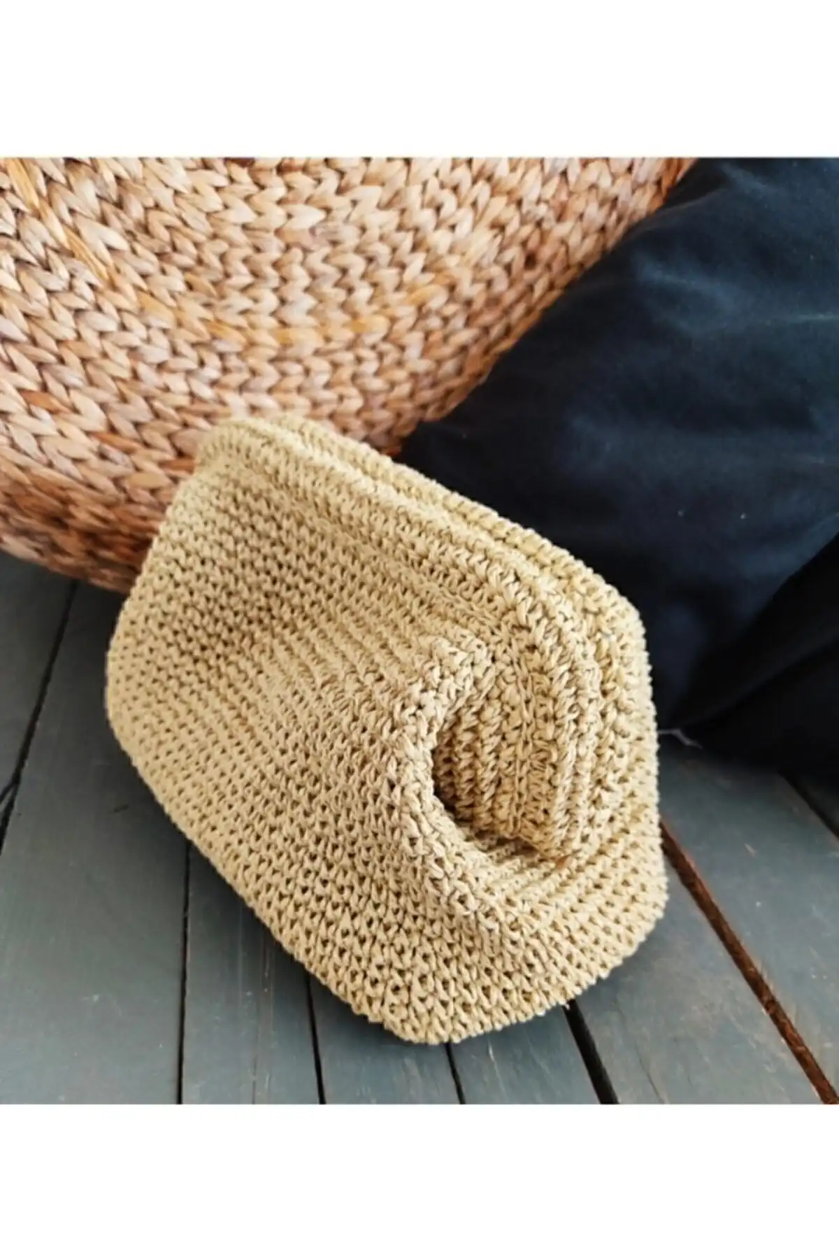 Özlem Handmade Burslu Hasır Çanta: Estetik ve Kullanışlı Tasarım