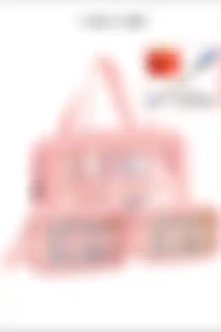 CARA CARO Taşınabilir PVC Su Geçirmez Seyahat Makyaj Çantası Seti