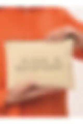 Çınar Bez Çanta Clutch: Kullanışlı ve Şık Kanvas Makyaj Çantası