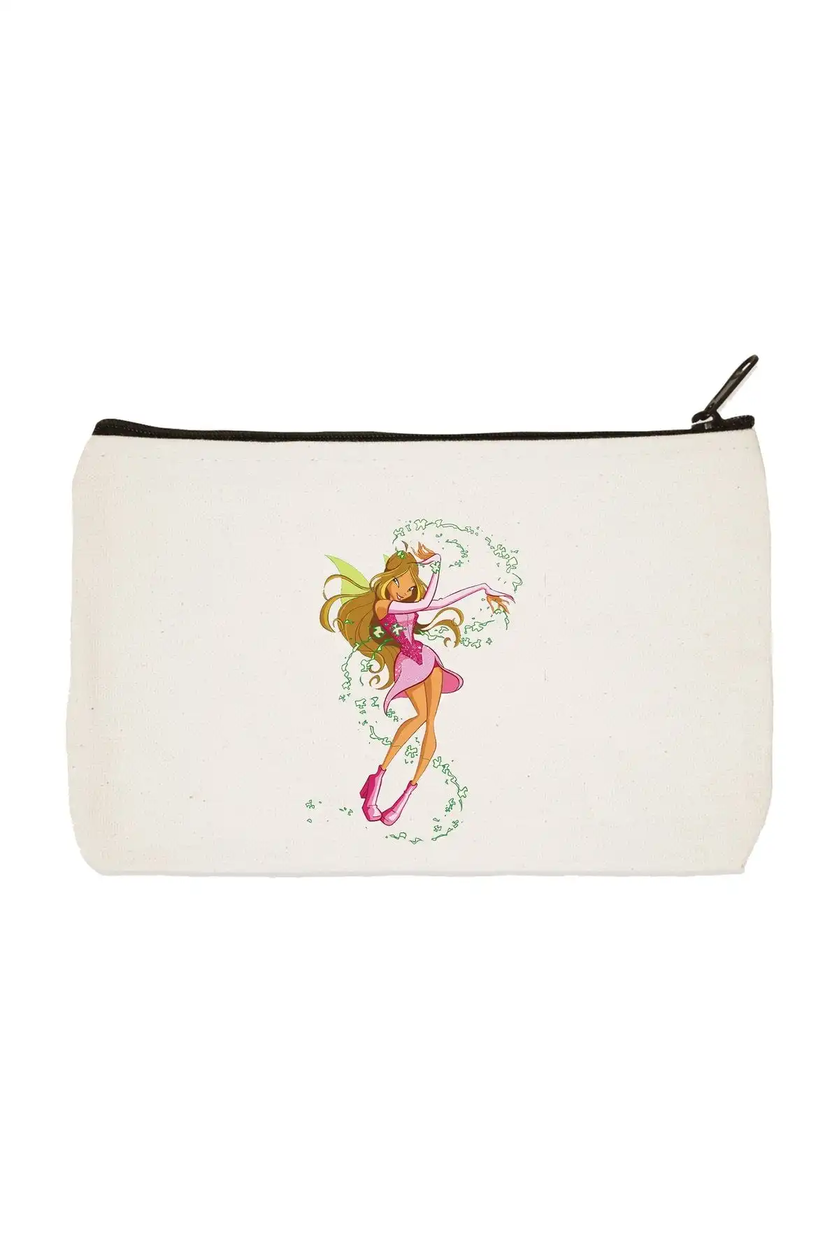 Designedfy Clutch Winx Flora Baskılı Bez Makyaj Çantası İncelemesi ve Özellikleri