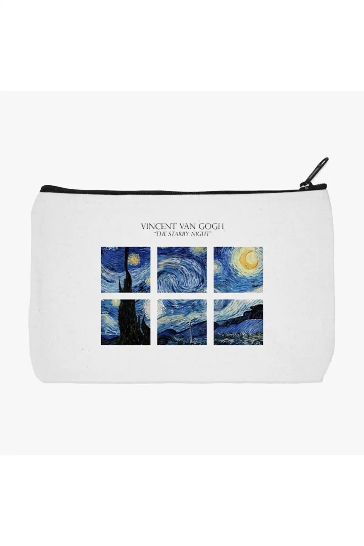 Daystore Van Gogh Starry Night Baskılı Estetik Makyaj Çantası
