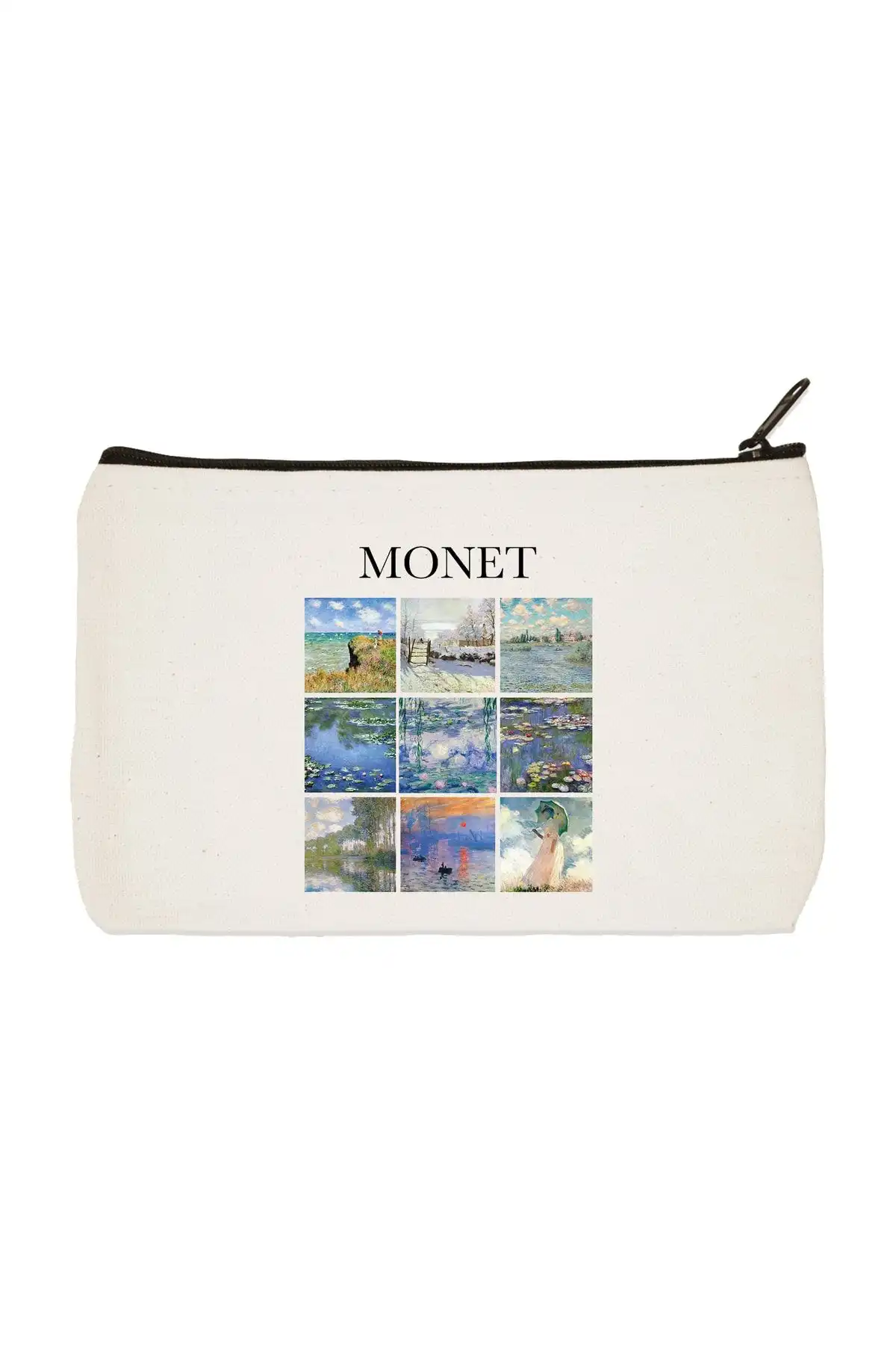 Designedfy Clutch Monet Collage Bez Makyaj Çantası: Estetik ve Fonksiyon