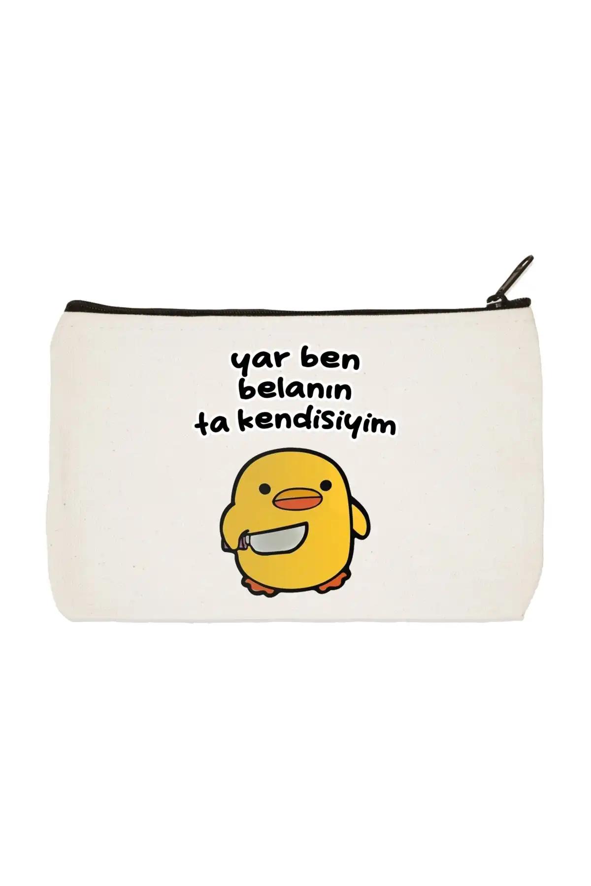 designedfy Yar Ben Belanın Ta Kendisiyim Baskılı Bez Makyaj Çantası İncelemesi