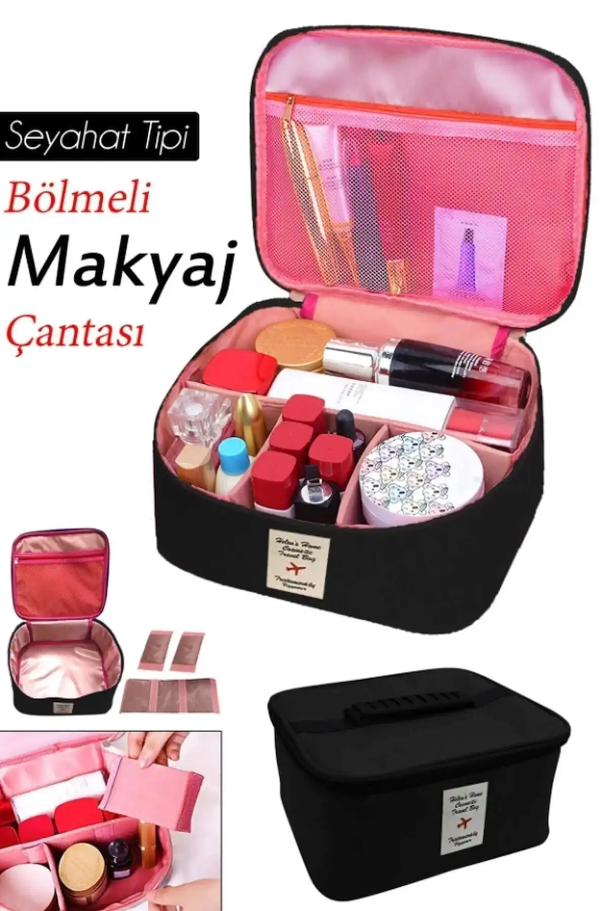 Helen's Home Kozmetik Makyaj Çantası: Şık ve Kullanışlı Bir Çözüm