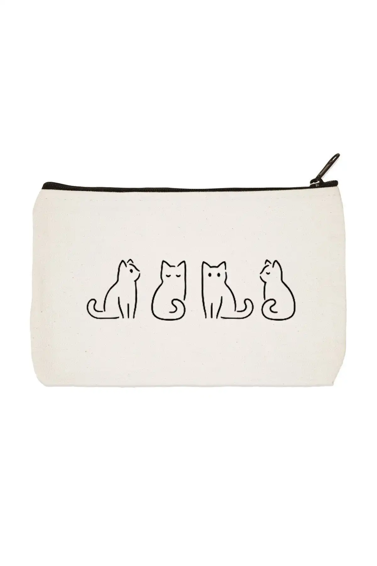 Daystore Clutch Minik Kediler Baskılı Bez Makyaj Çantası İncelemesi