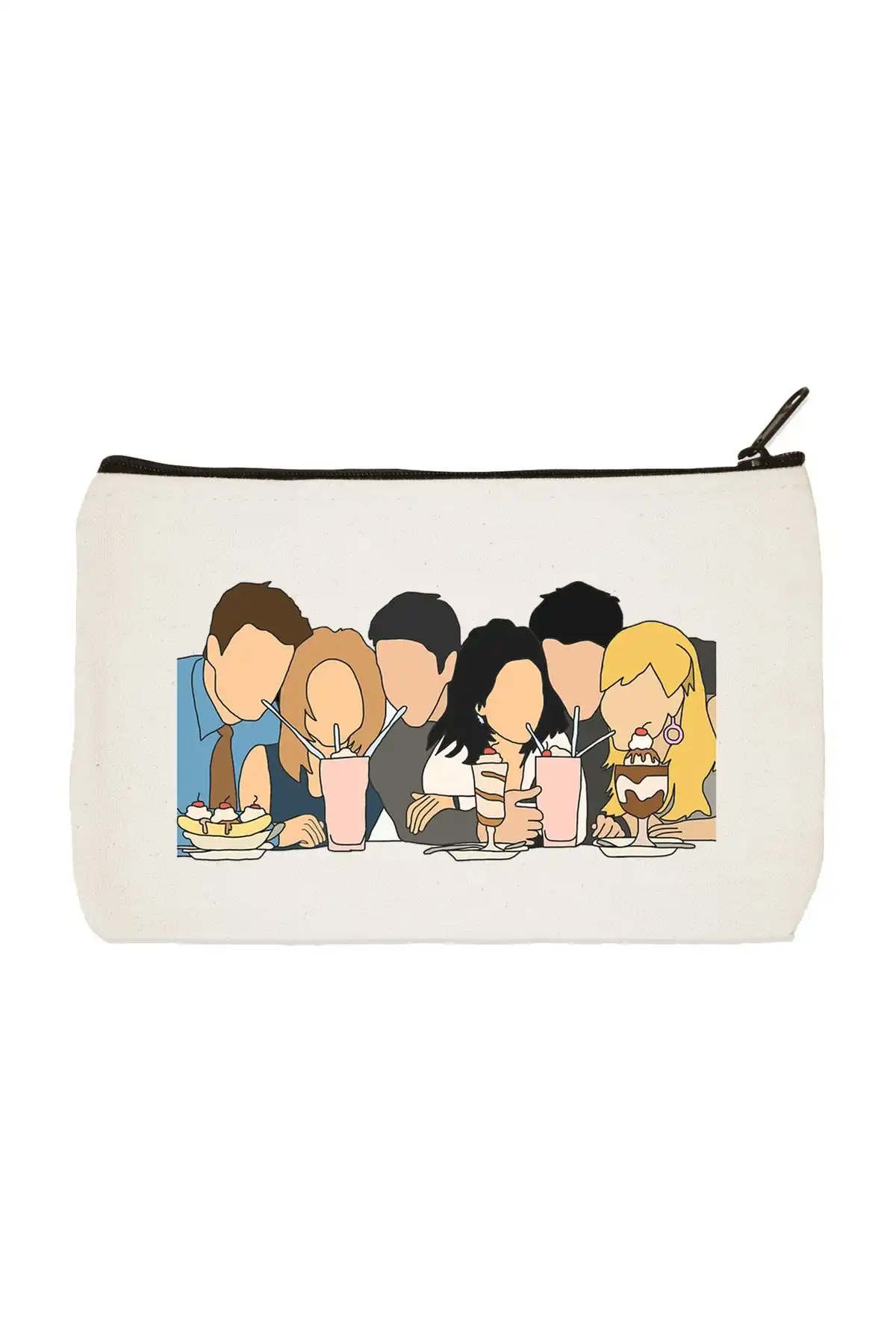 Designedfy Clutch Friends Baskılı Bez Makyaj Çantası İncelemesi ve Özellikleri