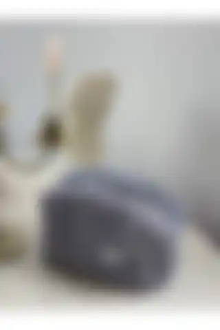 Punchiess Duman Mavi Çiçekli Kürklü Peluş Makyaj Çantası Tanıtımı
