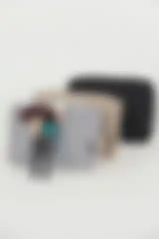 Shaka Siyah/Vizon/Gri 3'lü Makyaj Çantası Seti ile Estetik ve Fonksiyonellik