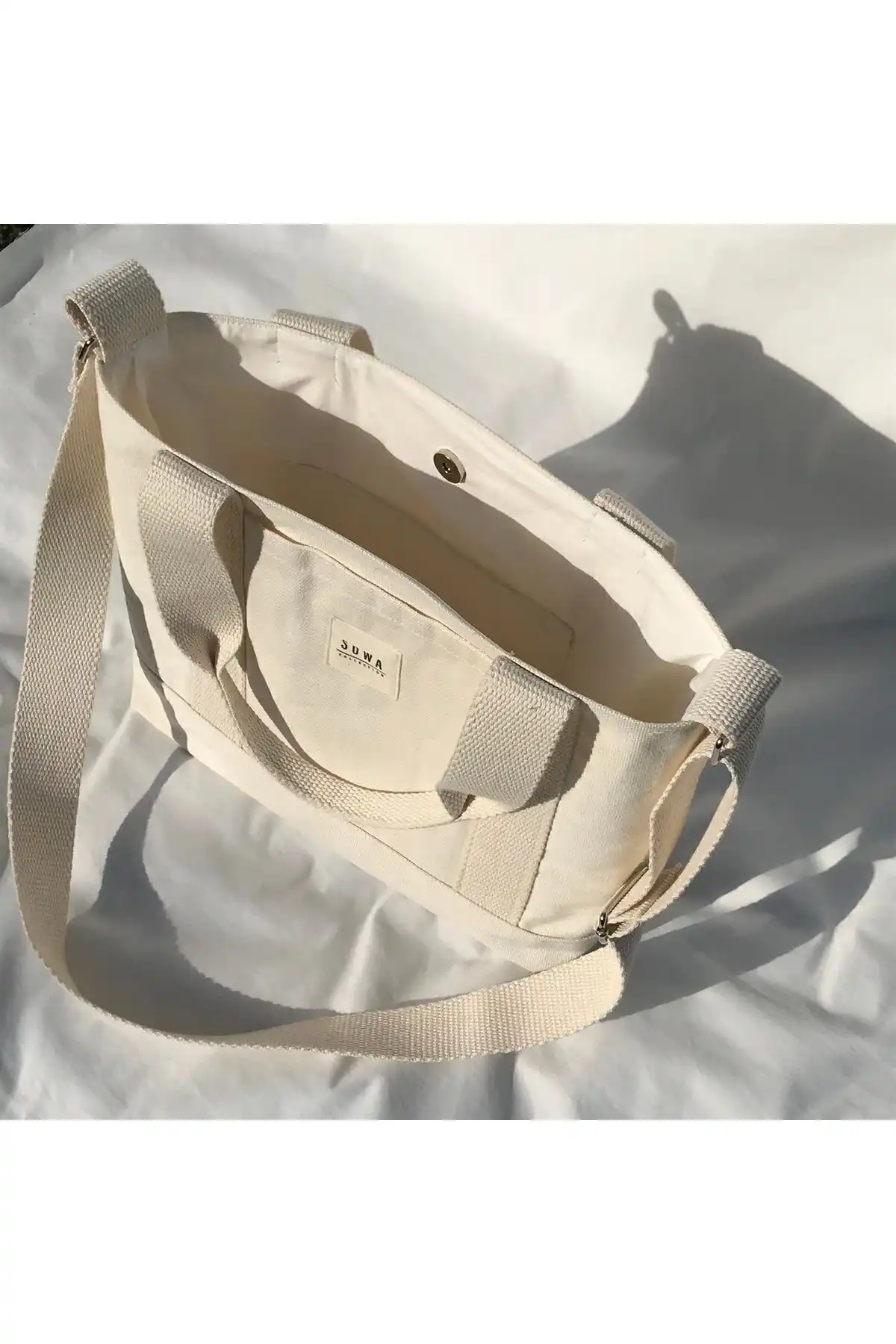 Sowa Collection Kanvas Çıtçıtlı Çanta ile Şıklık ve İşlevsellik