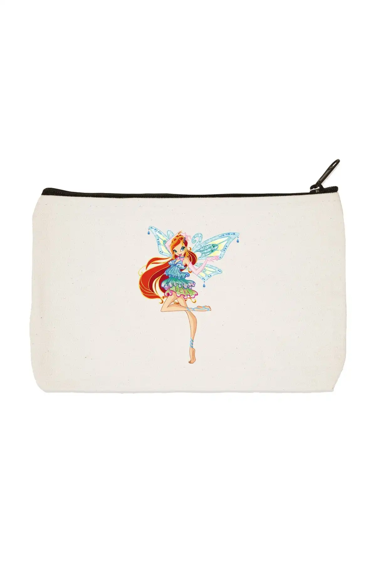 Designedfy Clutch Winx Bloom Baskılı Bez Makyaj Çantası İncelemesi