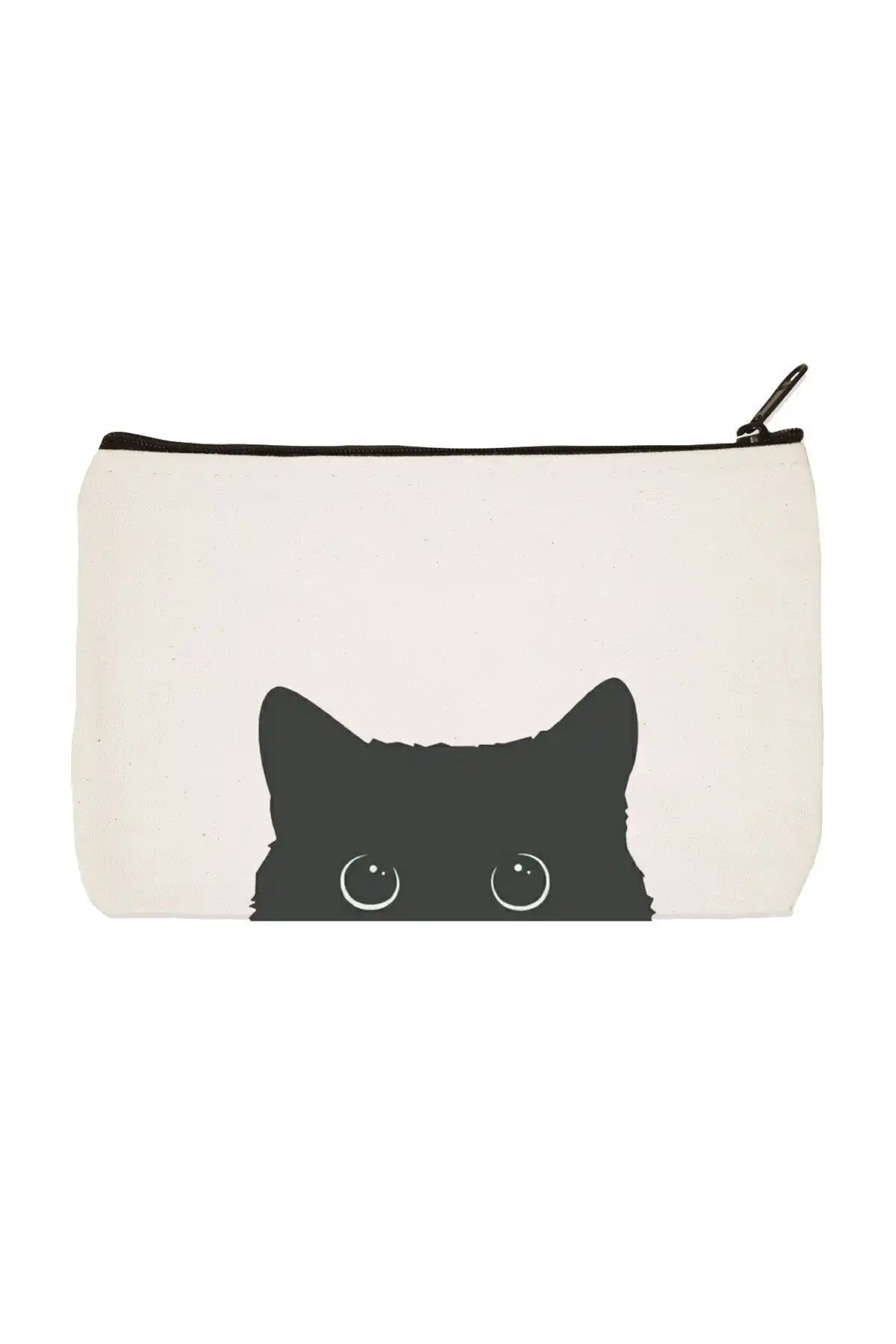 Daystore Clutch Cat Baskılı Bez Makyaj Çantası: Şık ve Kullanışlı Aksesuar