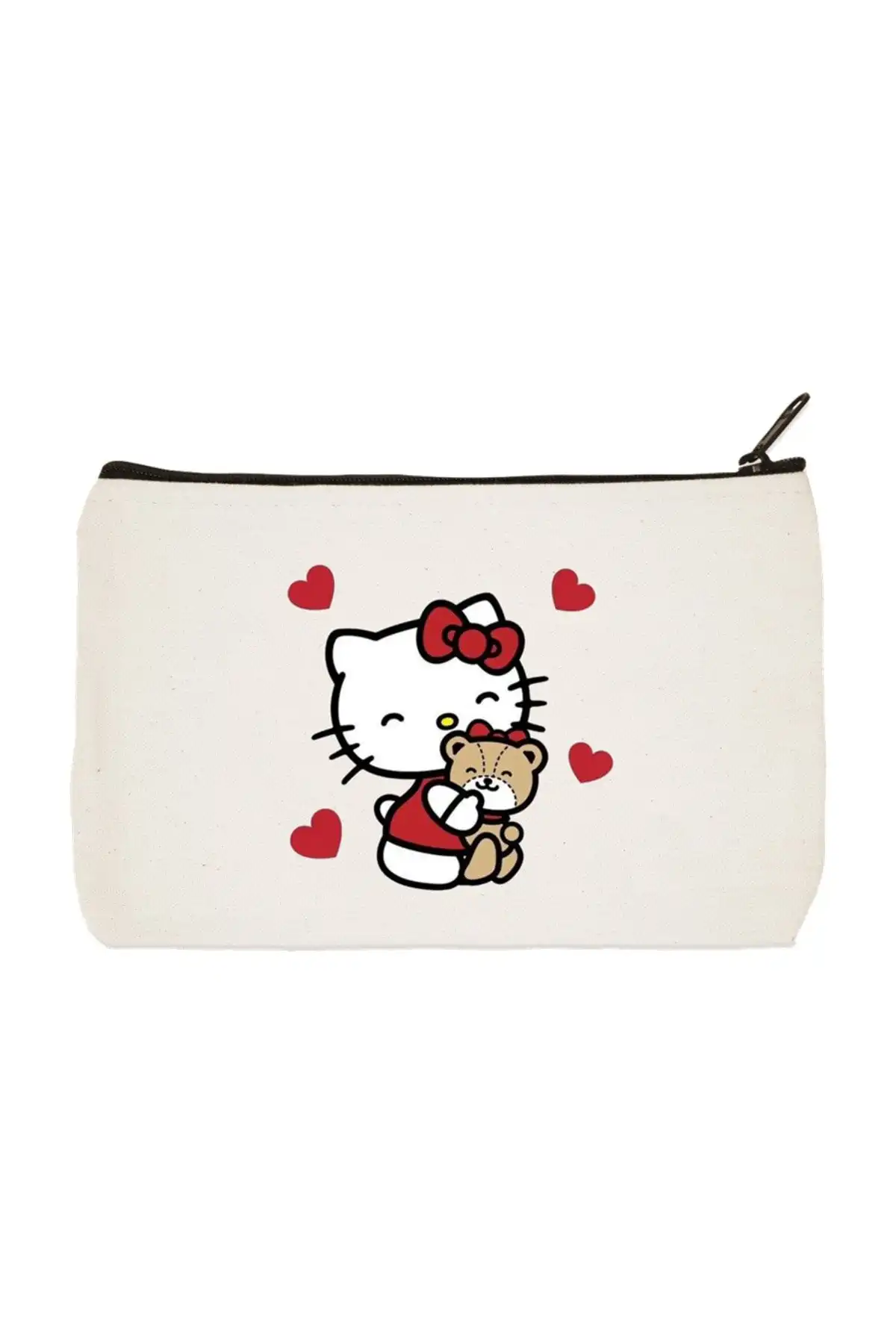 designedfy Hello Kitty 4 Baskılı Bez Makyaj Çantası İncelemesi ve Özellikleri