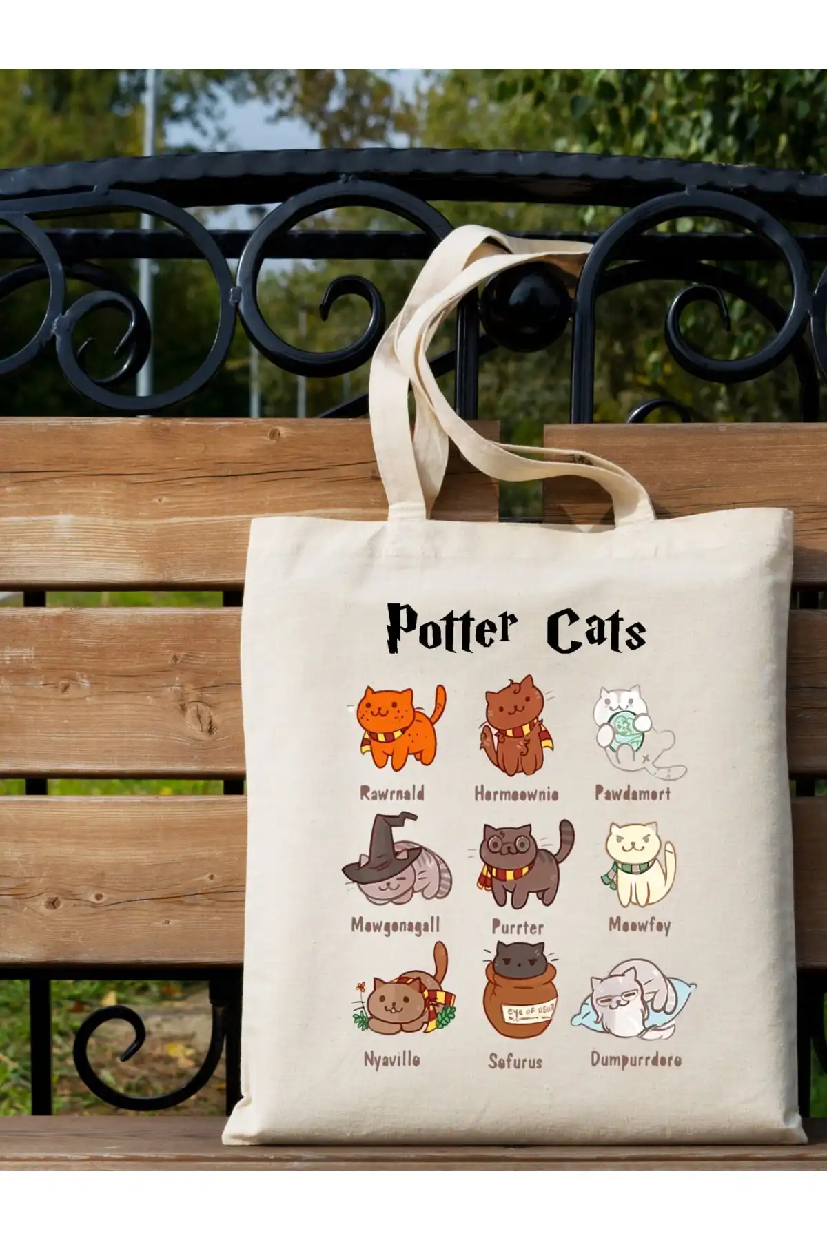 CemiraPotter Harry Potter Temalı Ham Bez Tote Bag: Şık ve Organik Tasarım