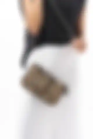 NBİBAGS Leopar Boncuklu Mini Çanta ile Modern Şıklığı Yakalayın