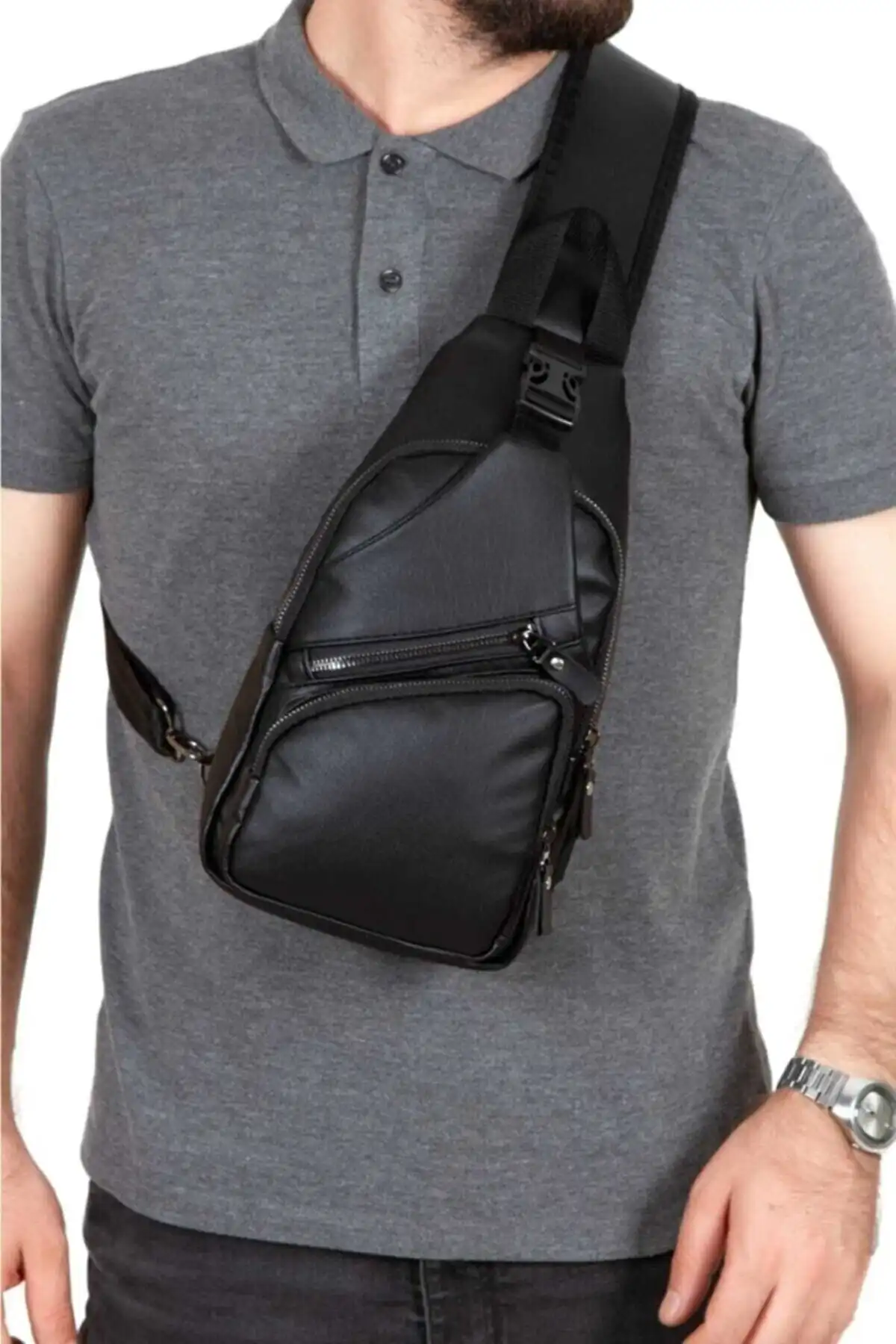 Newish Polo Unisex Yıkama Deri Çanta: Pratik ve Şık Tasarım