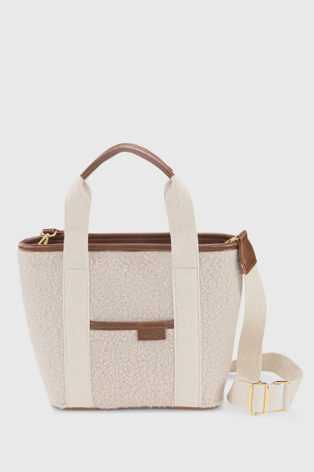 Housebags Kadın Suni Kürklü Çift Saplı Tote Bag 246 ile Şıklık ve Fonksiyonellik